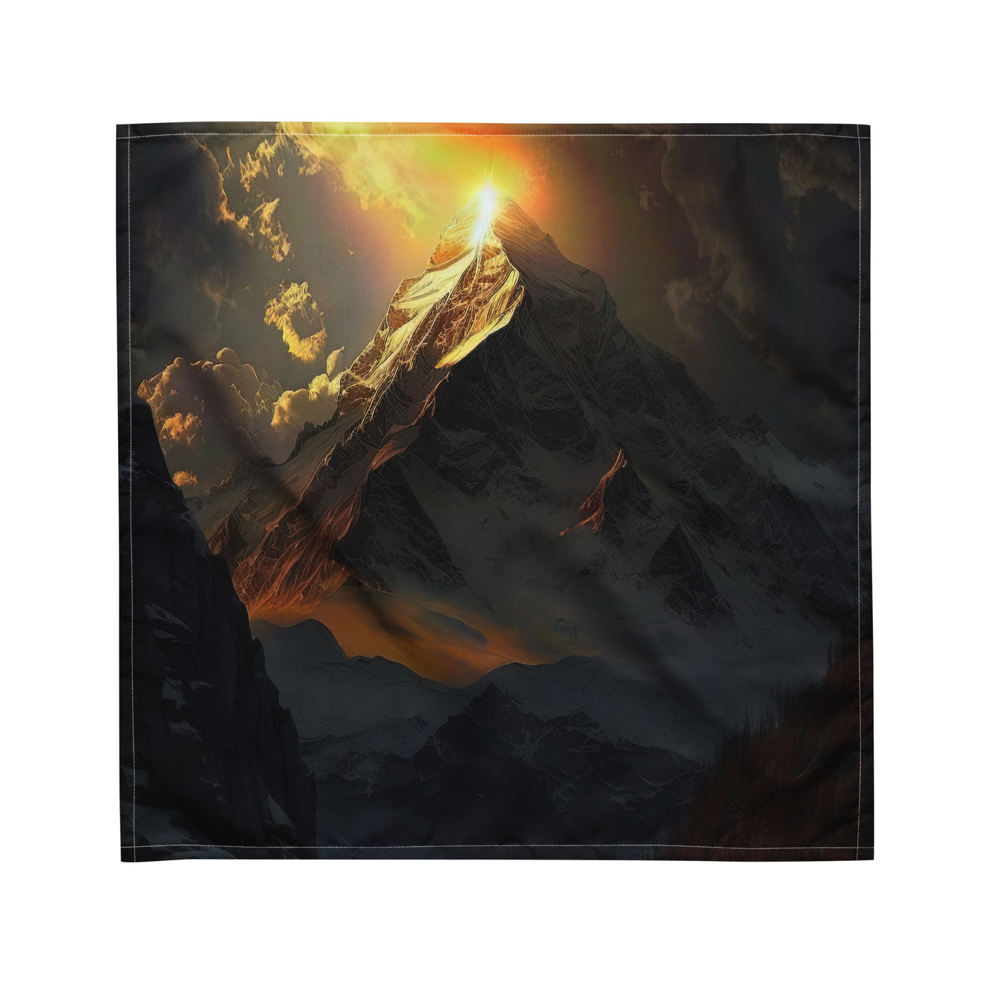 Himalaya Gebirge, Sonnenuntergang - Landschaft - Bandana (All-Over Print) berge xxx M