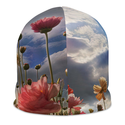 Blumenfeld und Sonnenschein - Beanie (All-Over Print) camping xxx