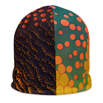 Berge und warme Farben - Punktkunst - Beanie (All-Over Print) berge xxx