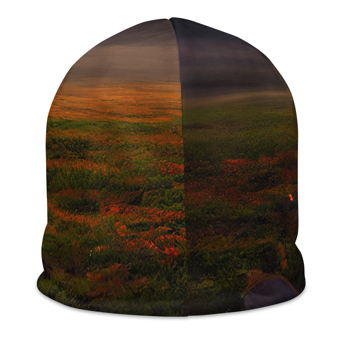 Landschaft mit wilder Atmosphäre - Malerei - Beanie (All-Over Print) berge xxx