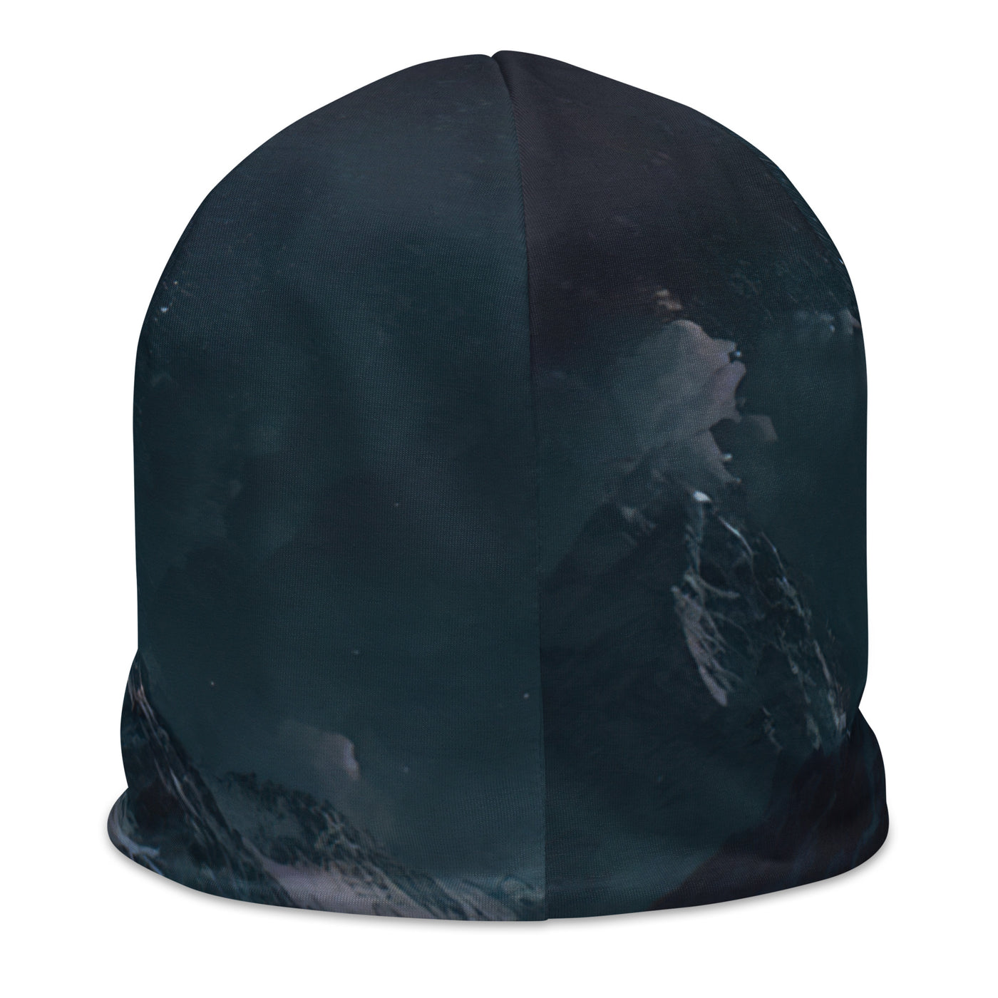 Zelt und Berg in der Nacht - Sterne am Himmel - Landschaftsmalerei - Beanie (All-Over Print) camping xxx