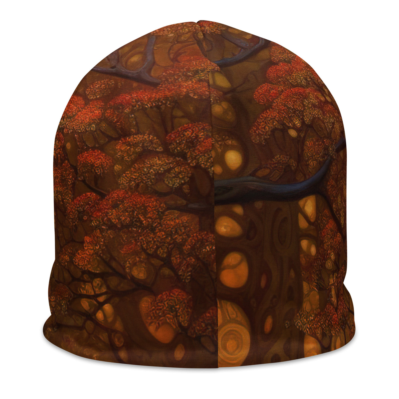 Wald im Herbst und kleiner Bach - Beanie (All-Over Print) camping xxx