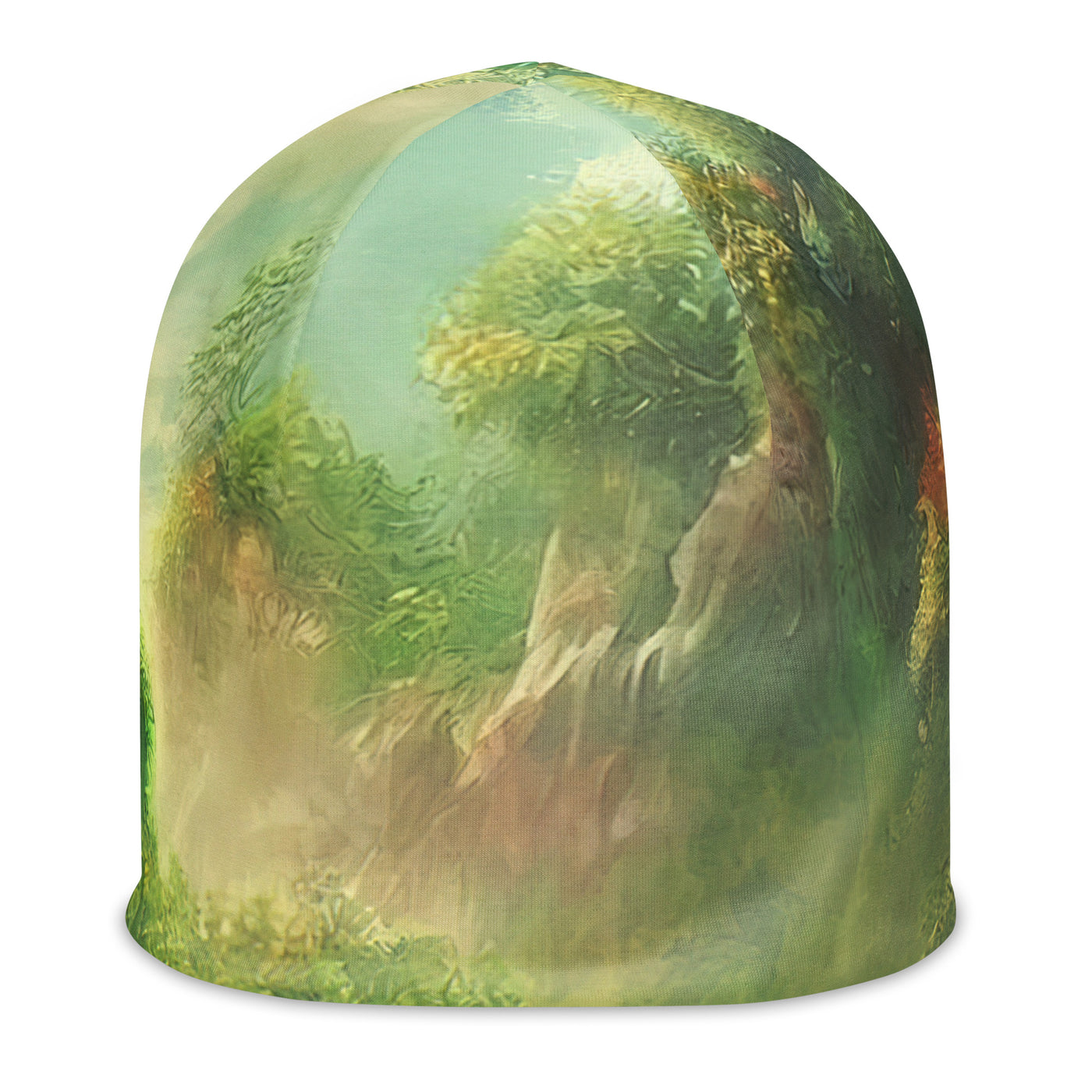 Bach im tropischen Wald - Landschaftsmalerei - Beanie (All-Over Print) camping xxx L