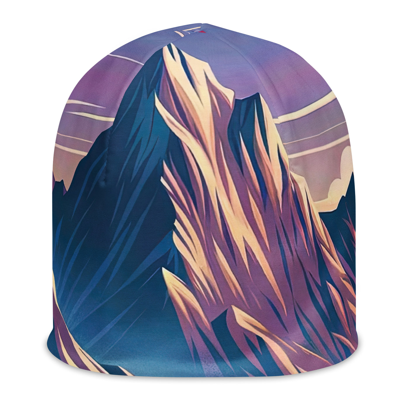 Harmonische Berglandschaft mit Schweizer Flagge auf Gipfel - Beanie (All-Over Print) berge xxx yyy zzz L