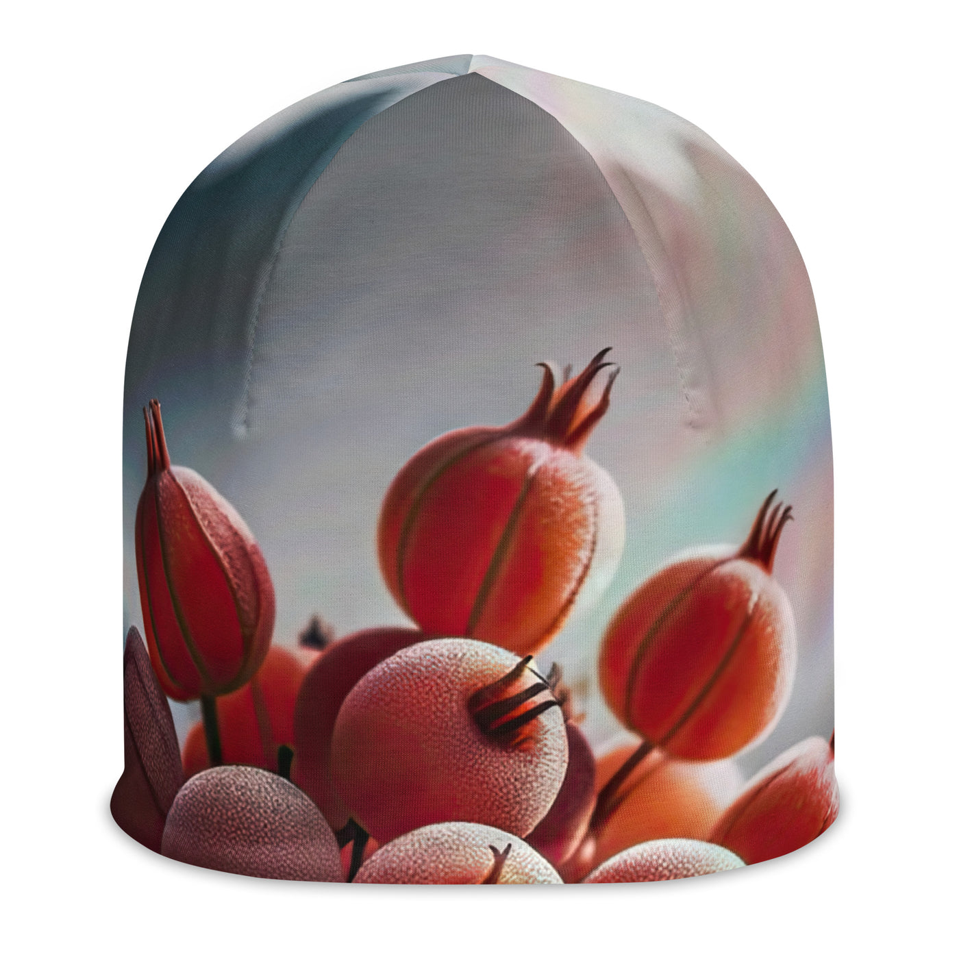 Foto einer Gruppe von Alpenbeeren mit kräftigen Farben und detaillierten Texturen - Beanie (All-Over Print) berge xxx yyy zzz L