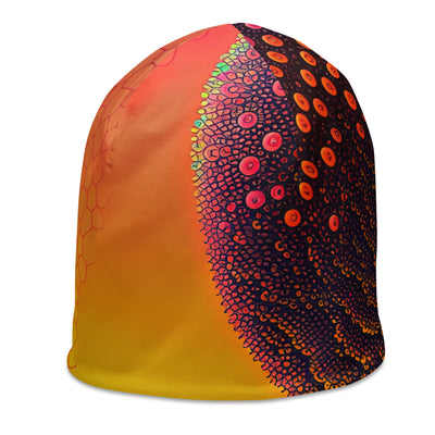 Berge und warme Farben - Punktkunst - Beanie (All-Over Print) berge xxx