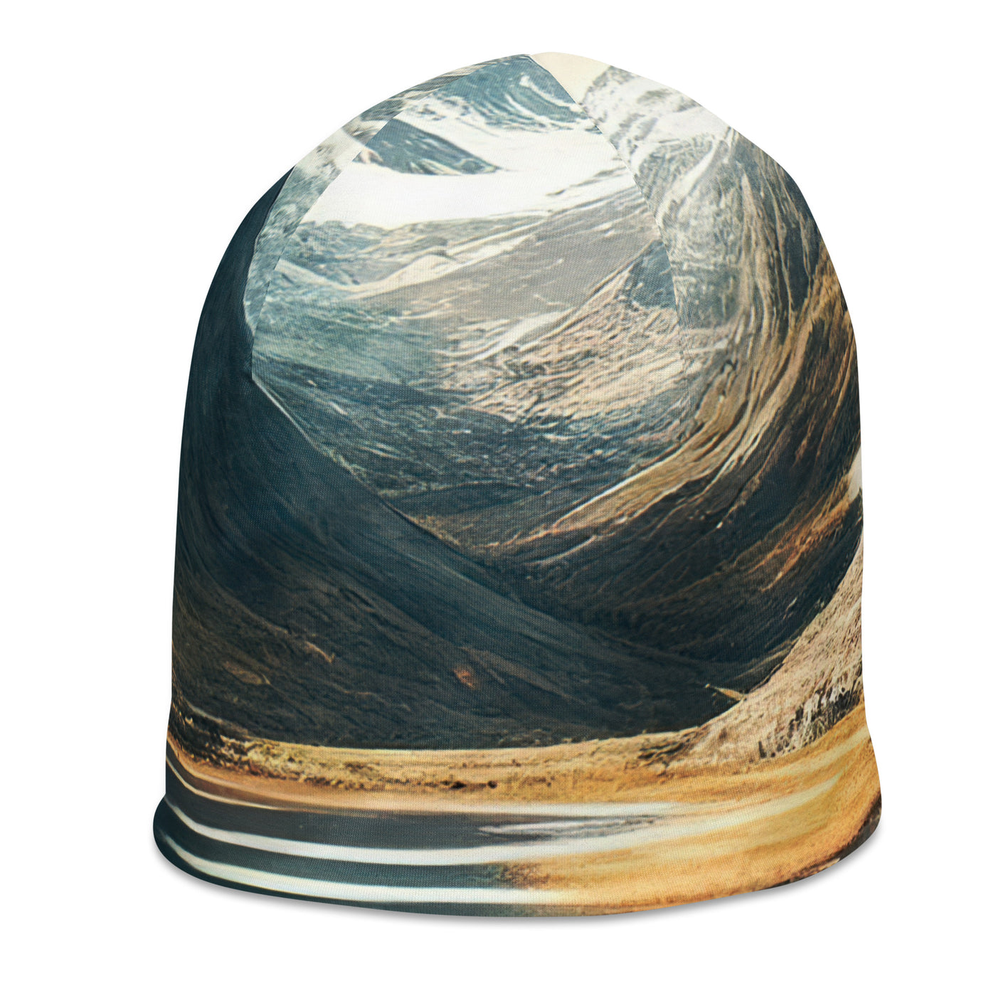 Zelt, Berge und Bergsee - Beanie (All-Over Print) camping xxx