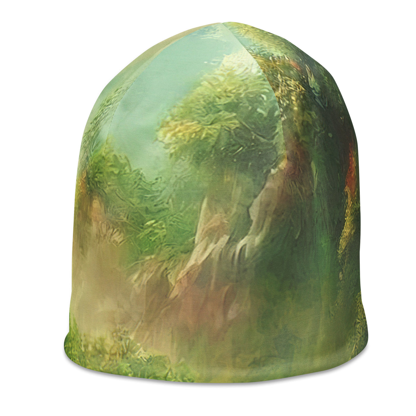 Bach im tropischen Wald - Landschaftsmalerei - Beanie (All-Over Print) camping xxx