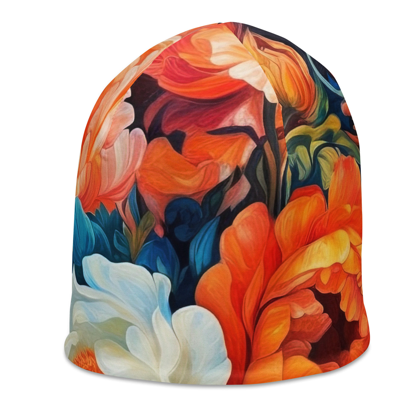 Bunte Blumen - Schöne Malerei - Beanie (All-Over Print) camping xxx