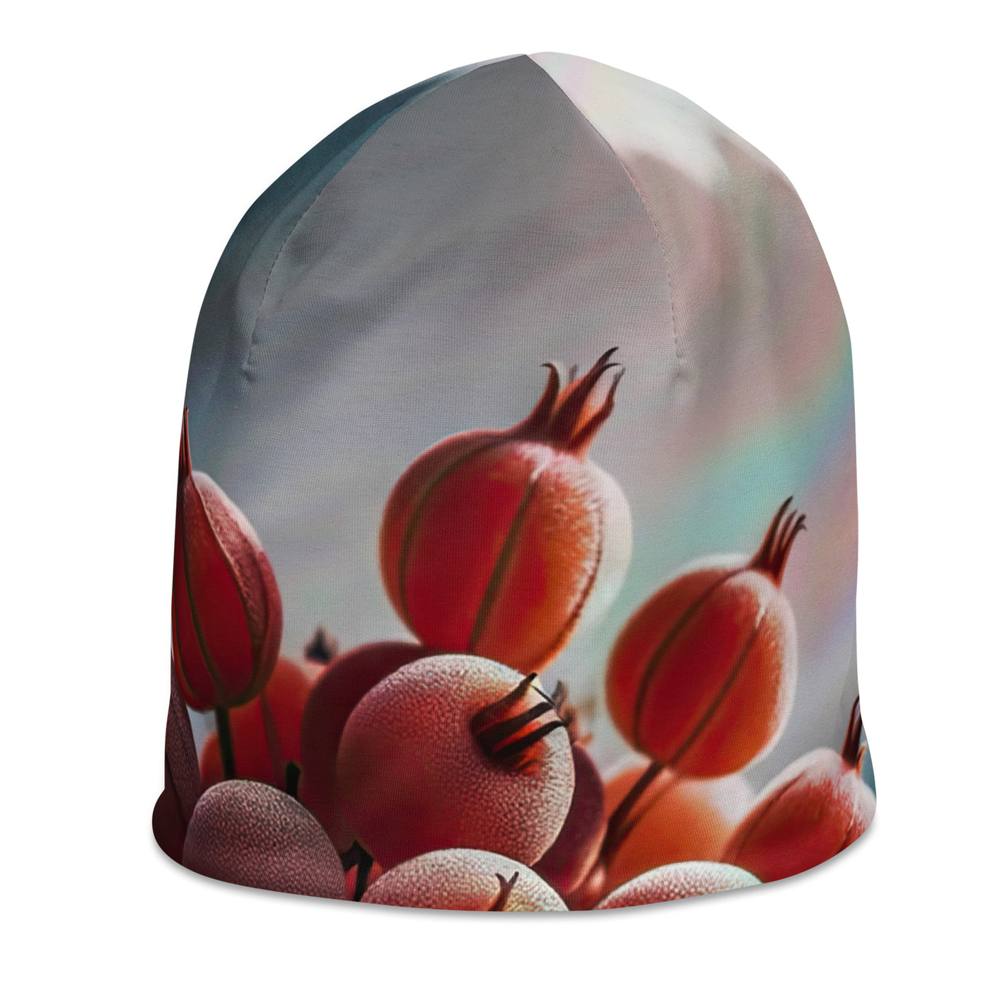 Foto einer Gruppe von Alpenbeeren mit kräftigen Farben und detaillierten Texturen - Beanie (All-Over Print) berge xxx yyy zzz