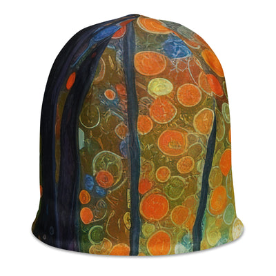 Wald voller Bäume - Herbstliche Stimmung - Malerei - Beanie (All-Over Print) camping xxx