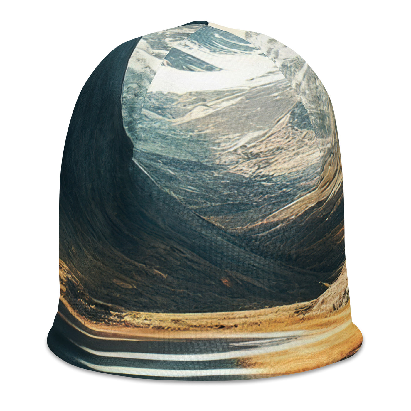 Zelt, Berge und Bergsee - Beanie (All-Over Print) camping xxx