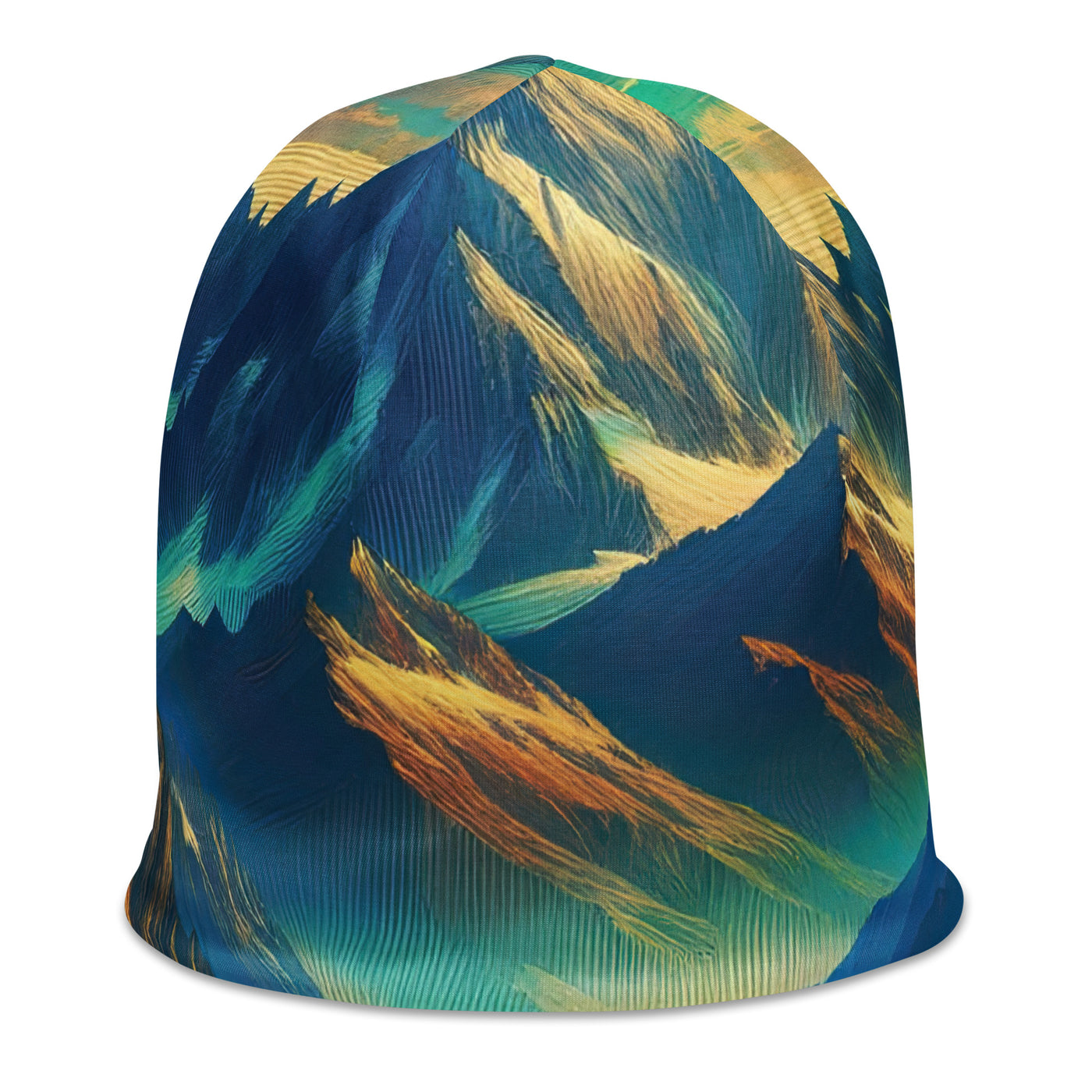 Atemberaubende alpine Komposition mit majestätischen Gipfeln und Tälern - Beanie (All-Over Print) berge xxx yyy zzz