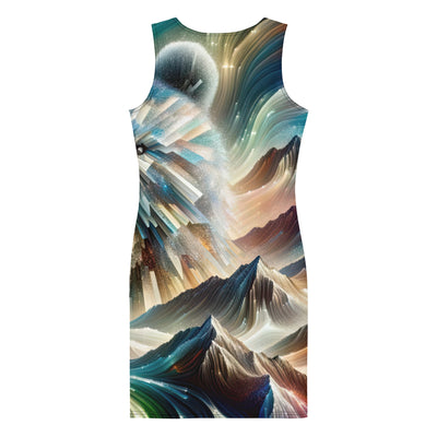 Alpen & Bär Kaleidoskop - Abstrakte Lichtkunst mit Kraft - Langes Damen Kleid (All-Over Print) camping xxx yyy zzz