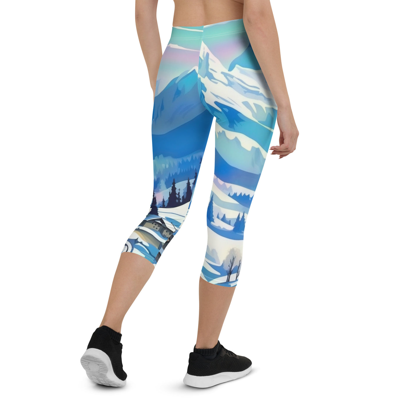 Berge und Schnee - Landschaft - Capri Leggings (All-Over Print) ski xxx