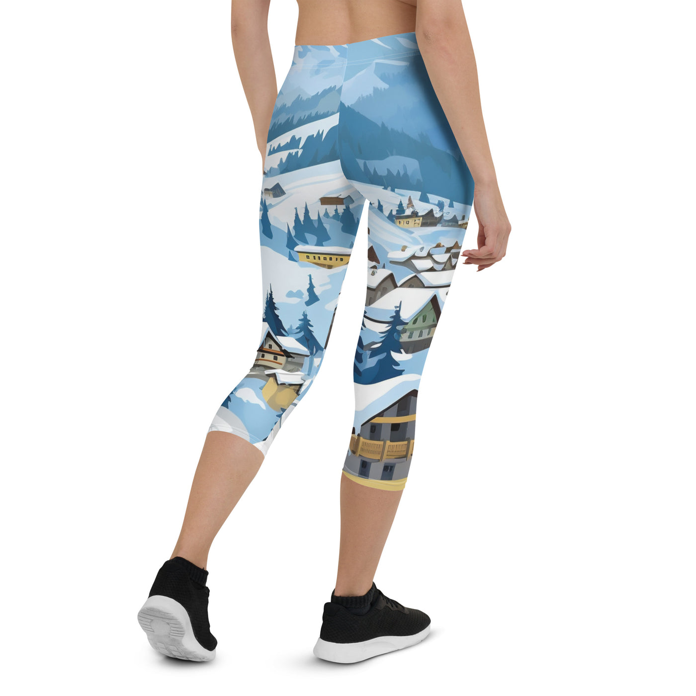 Kitzbühl - Berge und Schnee - Landschaftsmalerei - Capri Leggings (All-Over Print) ski xxx