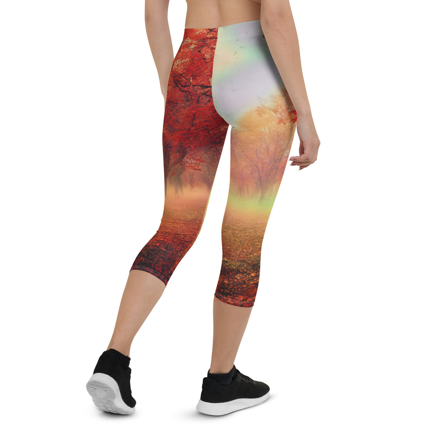 Wald im Herbst - Rote Herbstblätter - Capri Leggings (All-Over Print) camping xxx