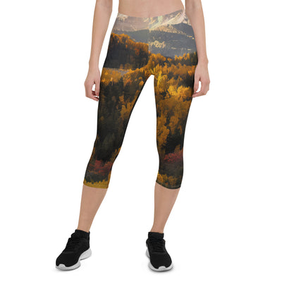 Dolomiten Berge - Malerei - Capri Leggings (All-Over Print) berge xxx XL