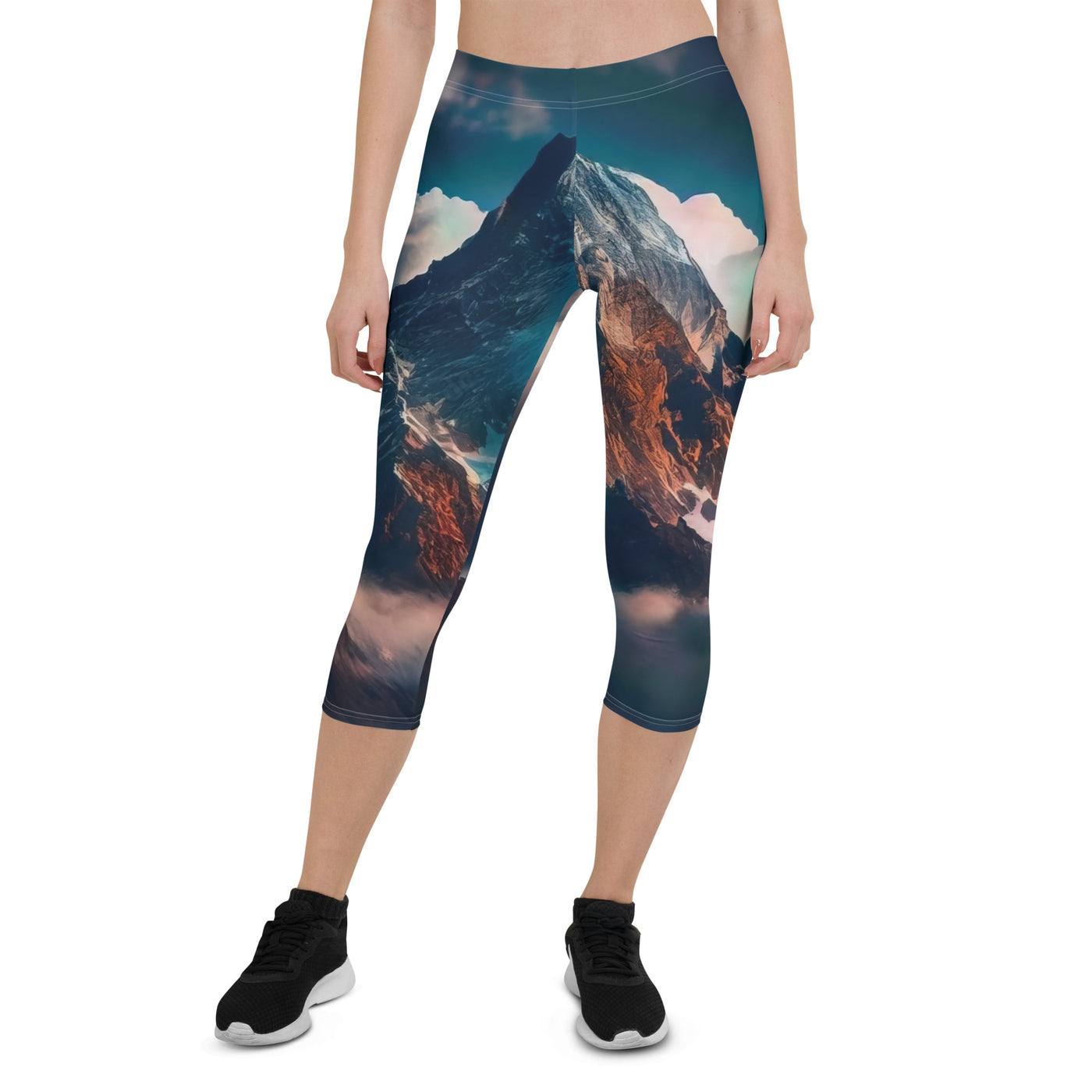 Berge und Nebel - Capri Leggings (All-Over Print) berge xxx XL