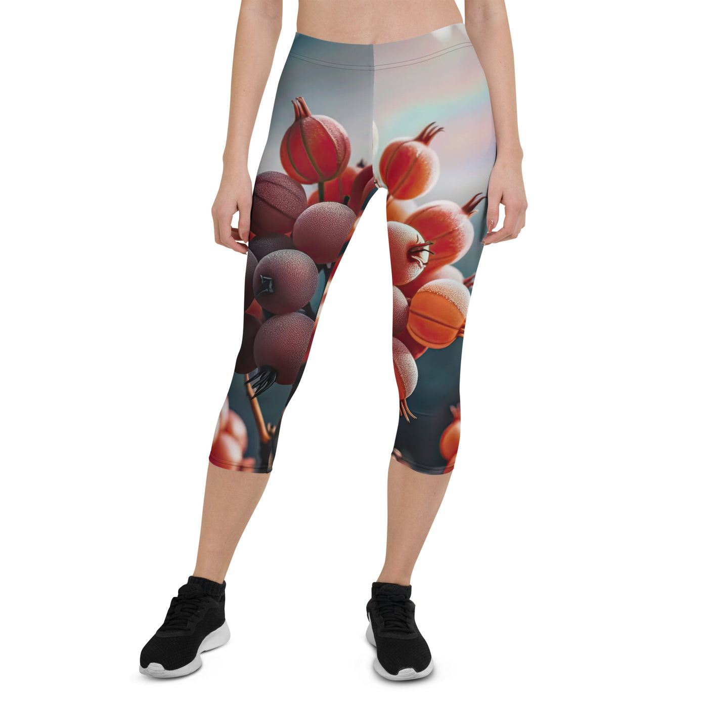 Foto einer Gruppe von Alpenbeeren mit kräftigen Farben und detaillierten Texturen - Capri Leggings (All-Over Print) berge xxx yyy zzz XL