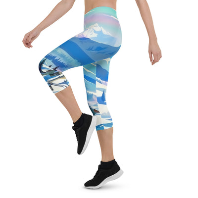 Berge und Schnee - Landschaft - Capri Leggings (All-Over Print) ski xxx