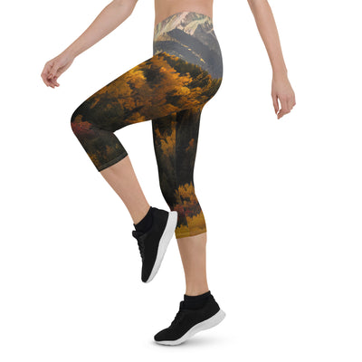 Dolomiten Berge - Malerei - Capri Leggings (All-Over Print) berge xxx