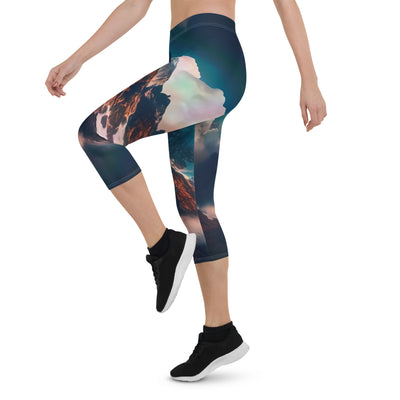 Berge und Nebel - Capri Leggings (All-Over Print) berge xxx