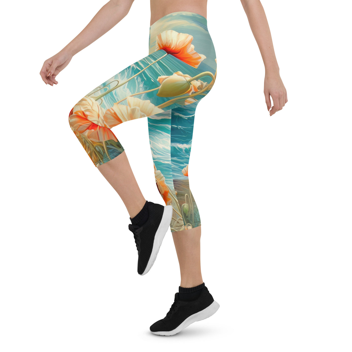 Blumen, Meer und Sonne - Malerei - Capri Leggings (All-Over Print) camping xxx