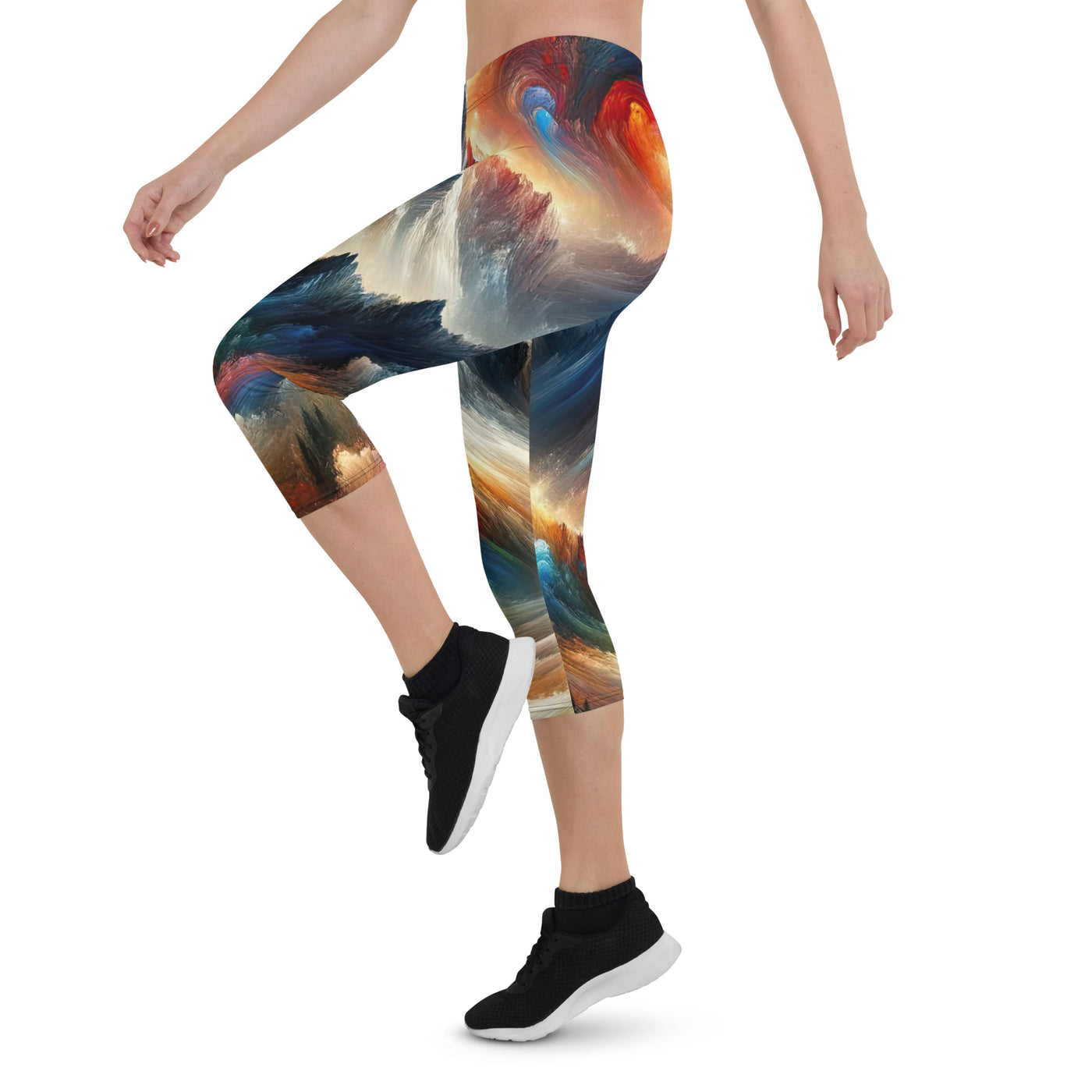 Expressionistische Alpen, Berge: Gemälde mit Farbexplosion - Capri Leggings (All-Over Print) berge xxx yyy zzz