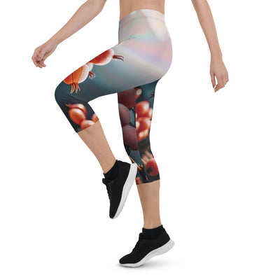 Foto einer Gruppe von Alpenbeeren mit kräftigen Farben und detaillierten Texturen - Capri Leggings (All-Over Print) berge xxx yyy zzz