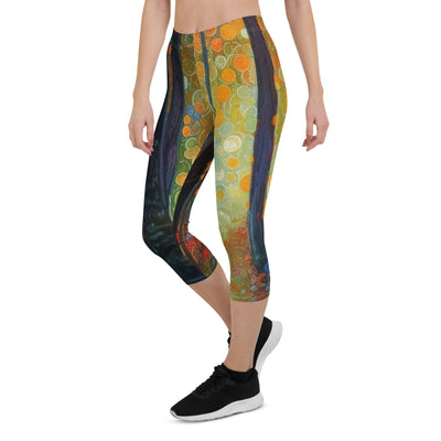 Wald voller Bäume - Herbstliche Stimmung - Malerei - Capri Leggings (All-Over Print) camping xxx