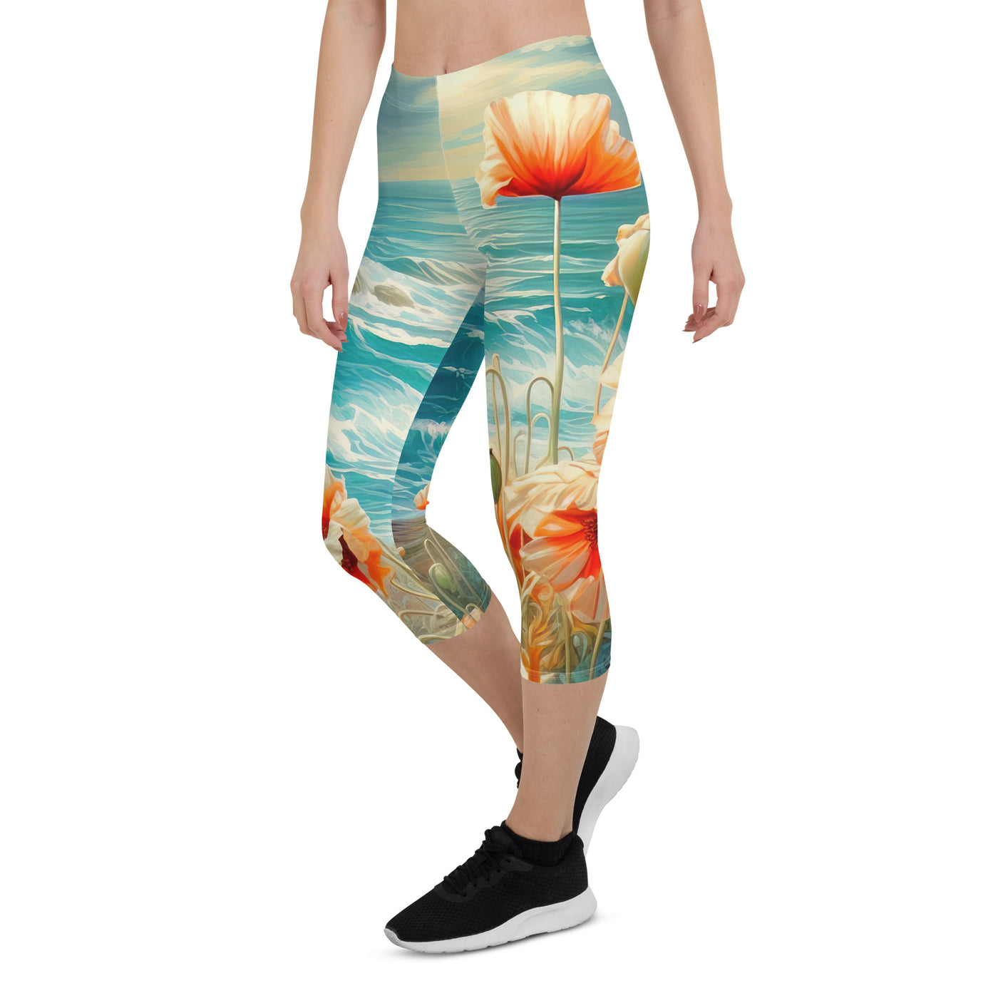 Blumen, Meer und Sonne - Malerei - Capri Leggings (All-Over Print) camping xxx