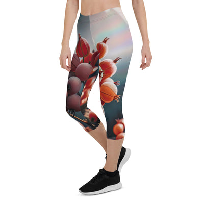 Foto einer Gruppe von Alpenbeeren mit kräftigen Farben und detaillierten Texturen - Capri Leggings (All-Over Print) berge xxx yyy zzz