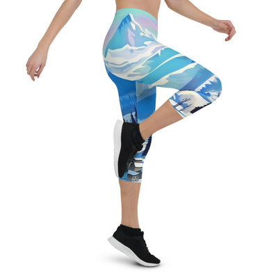 Berge und Schnee - Landschaft - Capri Leggings (All-Over Print) ski xxx