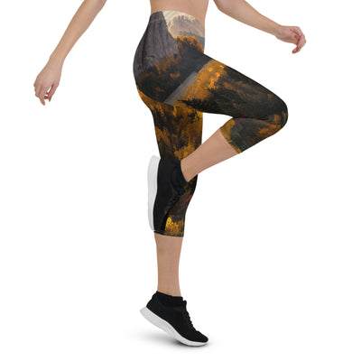 Dolomiten Berge - Malerei - Capri Leggings (All-Over Print) berge xxx