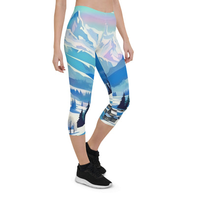 Berge und Schnee - Landschaft - Capri Leggings (All-Over Print) ski xxx