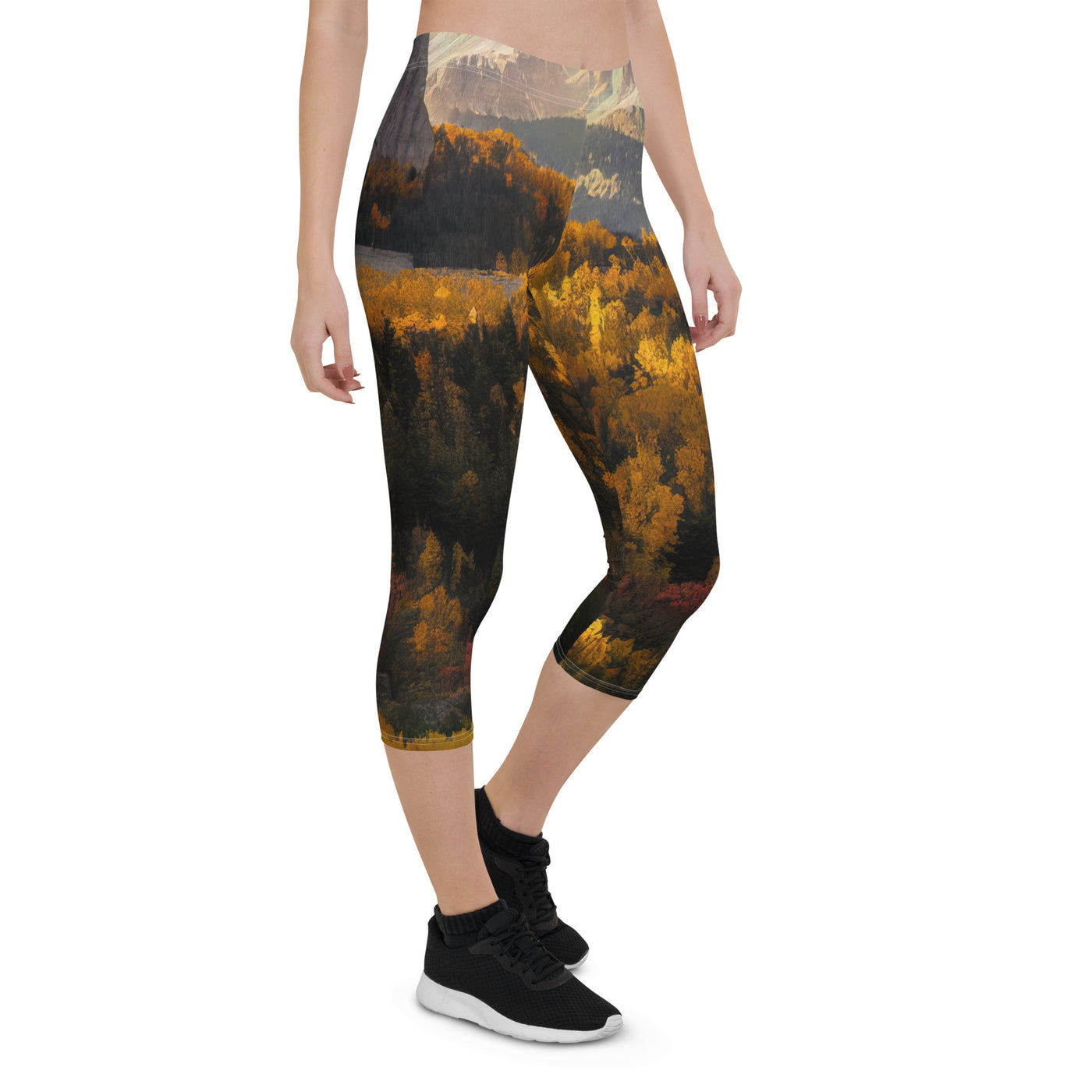 Dolomiten Berge - Malerei - Capri Leggings (All-Over Print) berge xxx