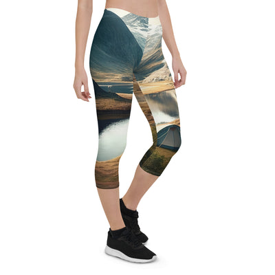 Zelt, Berge und Bergsee - Capri Leggings (All-Over Print) camping xxx