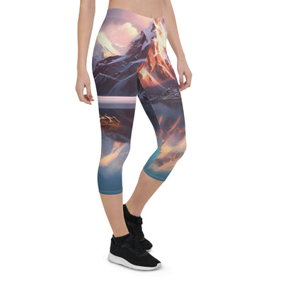 Berg und Bergsee - Landschaftsmalerei - Capri Leggings (All-Over Print) berge xxx