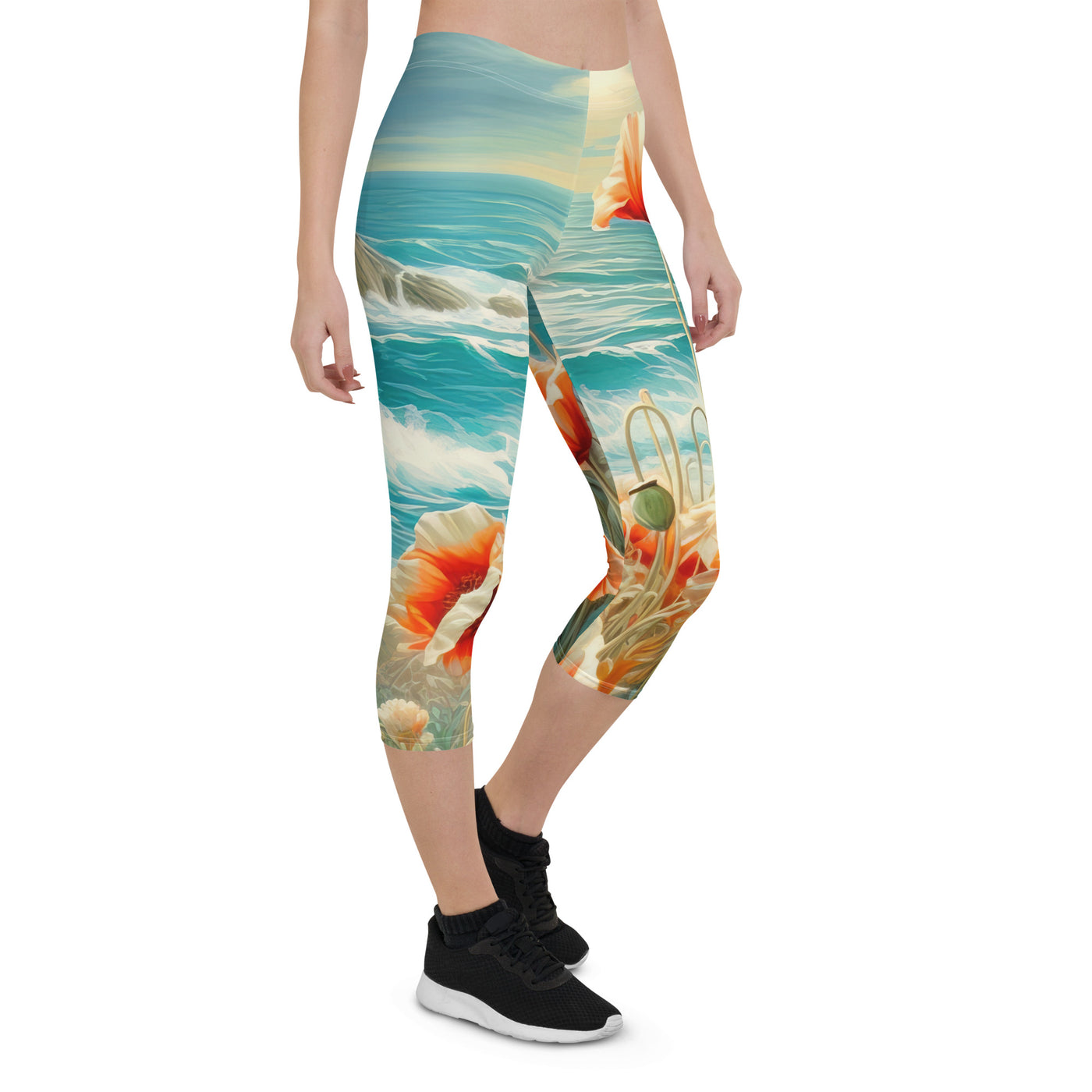 Blumen, Meer und Sonne - Malerei - Capri Leggings (All-Over Print) camping xxx