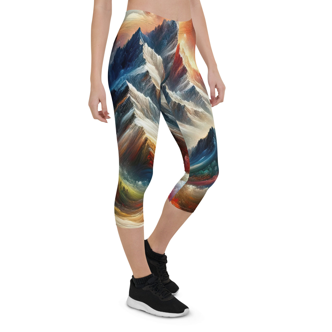 Expressionistische Alpen, Berge: Gemälde mit Farbexplosion - Capri Leggings (All-Over Print) berge xxx yyy zzz