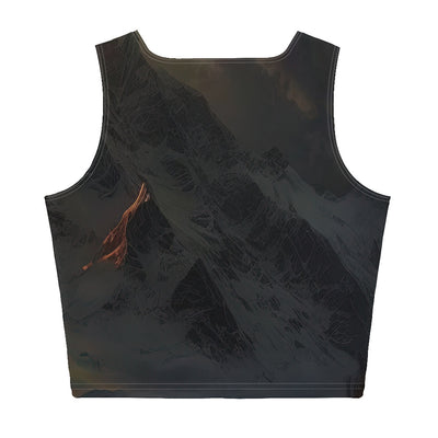 Himalaya Gebirge, Sonnenuntergang - Landschaft - Damen Crop Top (All-Over Print) berge xxx XL