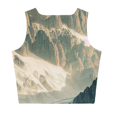 Dolomiten - Landschaftsmalerei - Damen Crop Top (All-Over Print) berge xxx XL