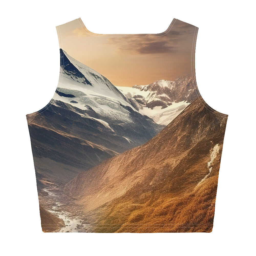 Matterhorn - Epische Malerei - Landschaft - Damen Crop Top (All-Over Print) berge xxx XL