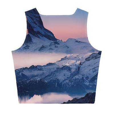 Matternhorn - Nebel - Berglandschaft - Malerei - Damen Crop Top (All-Over Print) berge xxx XL