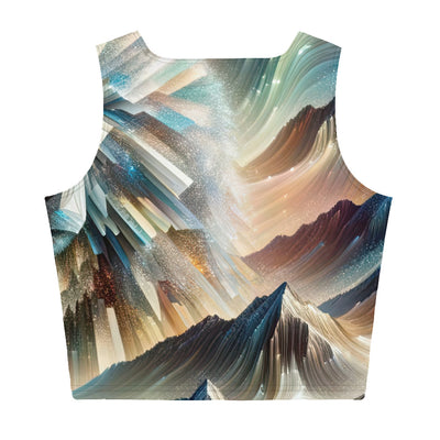 Alpen & Bär Kaleidoskop - Abstrakte Lichtkunst mit Kraft - Damen Crop Top (All-Over Print) camping xxx yyy zzz XL