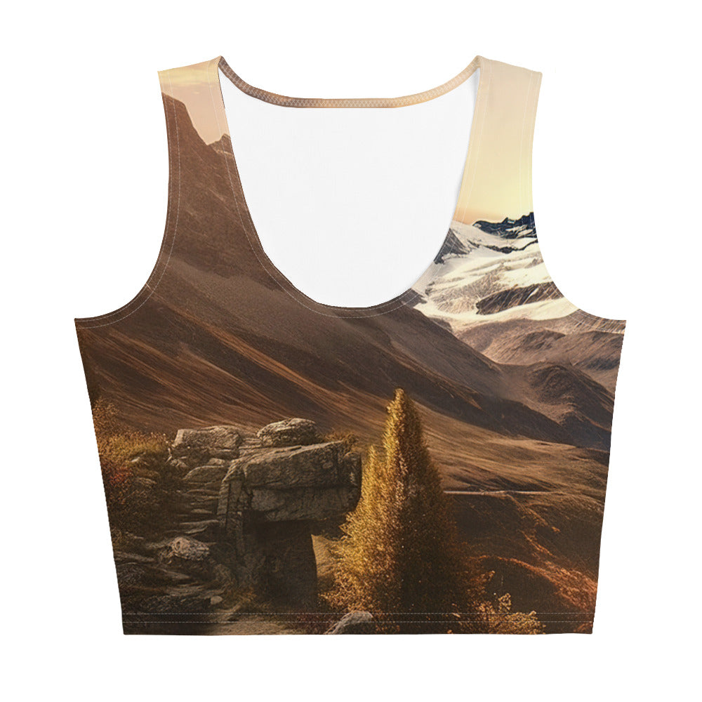 Matterhorn - Epische Malerei - Landschaft - Damen Crop Top (All-Over Print) berge xxx