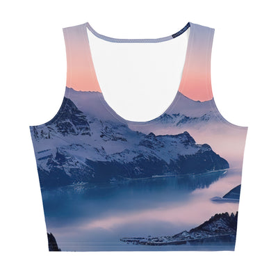 Matternhorn - Nebel - Berglandschaft - Malerei - Damen Crop Top (All-Over Print) berge xxx