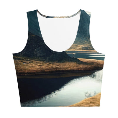 Zelt, Berge und Bergsee - Damen Crop Top (All-Over Print) camping xxx