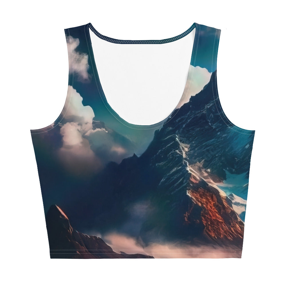 Berge und Nebel - Damen Crop Top (All-Over Print) berge xxx